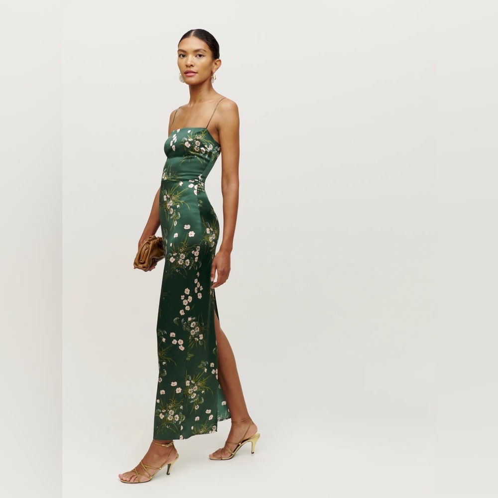 Reformation Frankie Silk Dress